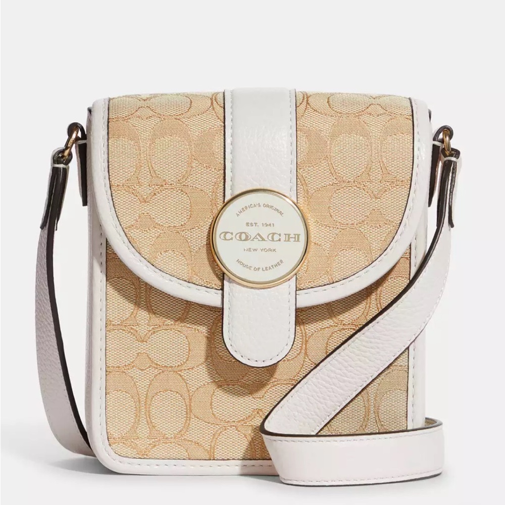 Coach | North/South Lonnie Crossbody In Signature Jacquard |